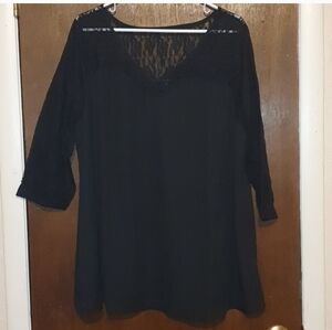 Castaluna Black Lace Top